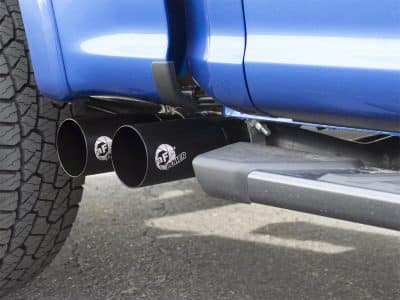 Alternative view of aFe Rebel Exhausts 3in SS Cat-Back 15-16 Ford F-150 EcoBoost V6 2.7/3.5L V8 5.0L w/ Black Tips