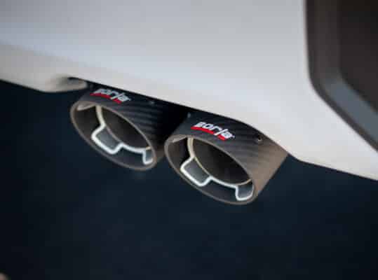 Alternative view of Borla 2019 Chevrolet Silverado 1500 6.2 w/ 147in WB 2.75in S-Type Catback Exhaust -Carbon Fiber Tips