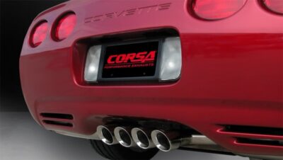 Alternative view of Corsa 97-04 Chevrolet Corvette C5 Z06 5.7L V8 Polished Sport Axle-Back Exhaust