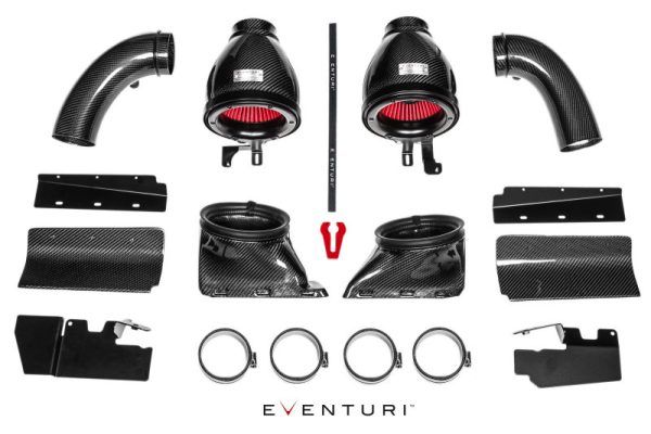 Alternative view of Eventuri 12-15 Audi B8 RS4/RS5 - Black Carbon Intake