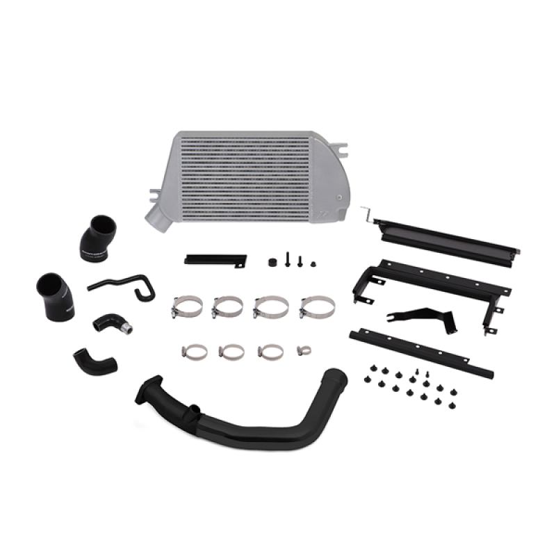 Mishimoto 2015 Subaru WRX Top-Mount Intercooler Kit - Polished Cooler & Black Pipes - Image 4