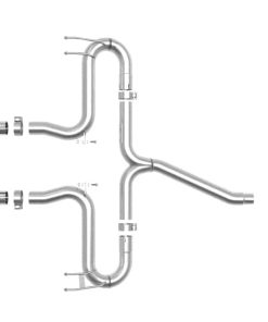 Alternative view of aFe Takeda 2-1/2in 304 SS Axle-Back Exhaust w/Carbon Tips 17-20 Honda Civic Sport L4-1.5L (t)