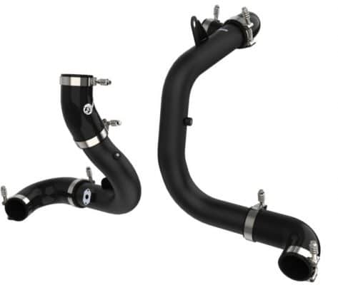 Alternative view of aFe BladeRunner 15-20 VW GTI (MKVII) L4-2.0L (t) Aluminum Hot and Cold Charge Pipe Kit Black