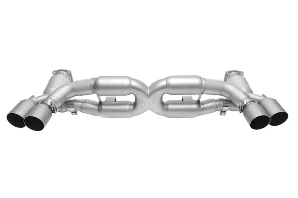 SOUL 13-19 Porsche 991.1 / 991.2 Turbo Sport X-Pipe Exhaust - Straight Cut Tips (Signature Satin)