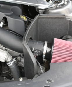 JLT 11-14 Ford Mustang V6 Black Textured Cold Air Intake Kit w/Red Filter