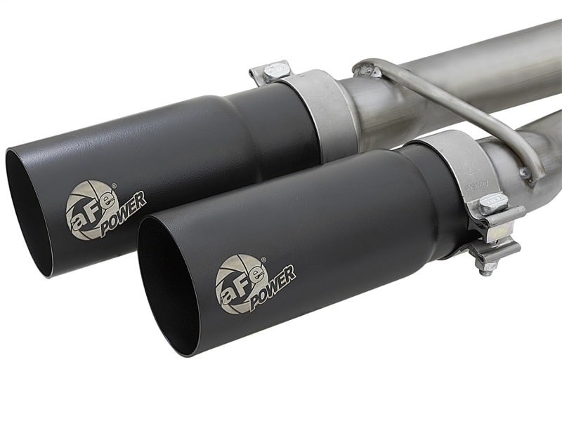 aFe POWER Rebel Series 2-1/2in 409 SS Cat Back Exhaust w/ Black Tips 16-17 Nissan Titan V8 5.6L - Image 5