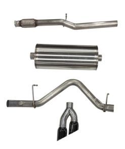 Corsa 2019+ Chevy Silverado 1500 5.3L Crew Cab Short Bed Sport Cat-Back Dual Rear Exit w/ Black Tips