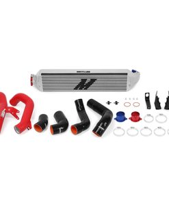 Alternative view of Mishimoto 2016+ Honda Civic 1.5T / 2017+ Honda Civic Si Silver Intercooler Kit w/Red Pipes