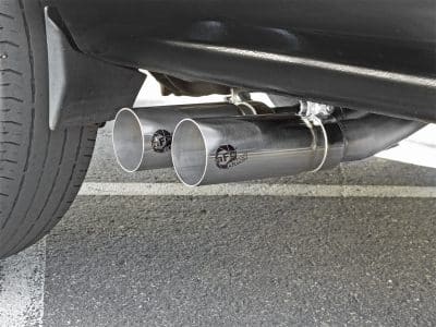 Alternative view of aFe Rebel Series CB Middle-Side Exit SS Exhaust w/ Polished Tips 09-16 GM Silverado/Sierra V6/V8