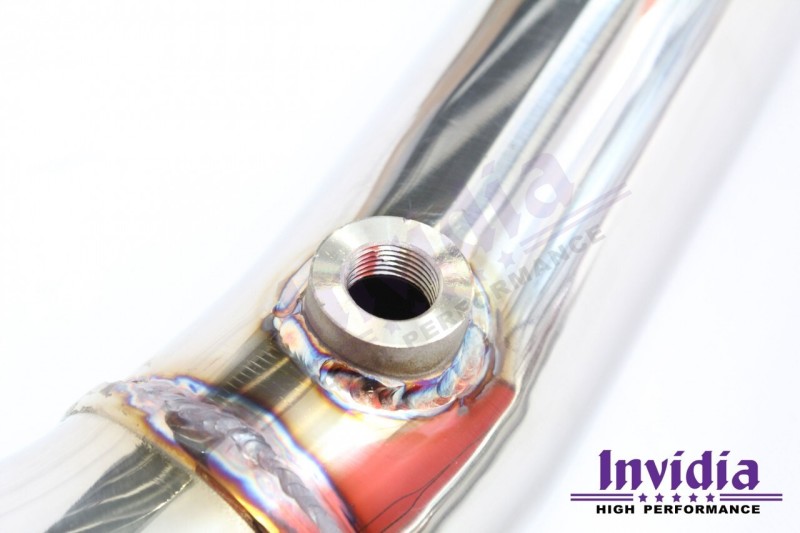 Invidia 15-21 Subaru WRX w/ Manual Transmission J-Pipe With Bottom High Flow Cat Down Pipe - Image 3