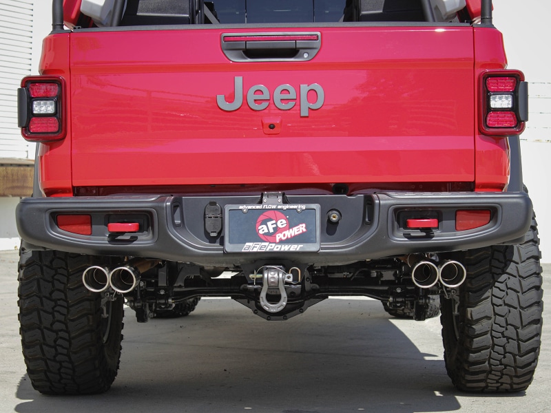 aFe Vulcan Series 3in-2-1/2in 304 SS Cat-Back 2020 Jeep Gladiator (JT) V6-3.6L w/ Polished Tips - Image 6