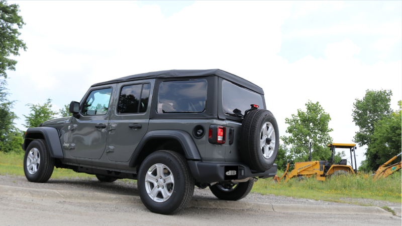 Corsa 18+ Jeep Wrangler JL 2.5in Dual Rear Turn Down Exit Black Sport Axle-Back Exhaust - Image 3