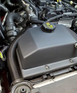 Alternative view of JLT 15-19 Ford Mustang Black Textured Coolant Tank Cover