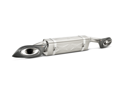 Alternative view of Akrapovic 14-15 Porsche 911 Turbo/Turbo S (991) Slip-On Line (Titanium) w/ Carbon Titanium Tips