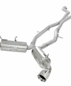 Alternative view of aFe Takeda 2.5inch SS Exhaust Cat-Back 09-13 Nissan 370Z V6 3.7L Polished Tips