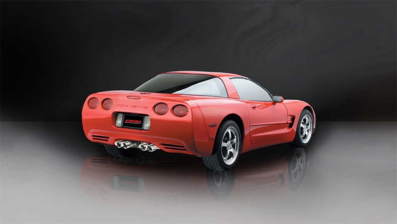 Corsa 97-04 Chevrolet Corvette C5 Z06 5.7L V8 Polished Xtreme Axle-Back Exhaust - Image 3