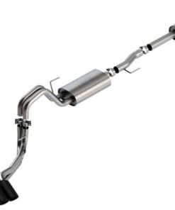 Alternative view of Borla F-150 2021 3.3L CC SB EC STB XL/XLT/Lariat/KR/Plnm/LTD 3/2.25 DSE Cat-Back S-Type BLK CHR Tips