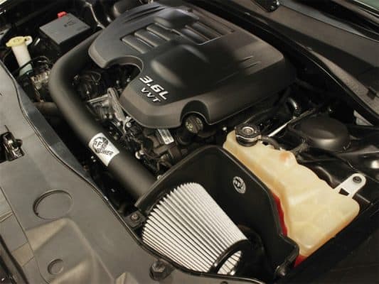 Alternative view of aFe MagnumFORCE Intakes Stage-2 Pro DRY S 11-13 Dodge Challenger/Charger/Chrysler 300 V6 3.6L (blk)