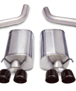 Corsa 06-13 Chevrolet Corvette C6 Z06 7.0L V8 Black Sport Axle-Back Exhaust