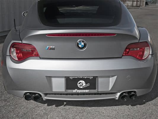 Alternative view of aFe MACH Force-Xp 2-1/2in 304 SS Cat-Back Exhaust w/ Black Tips 05-08 BMW Z4 M Coupe (E86) L6 3.2L