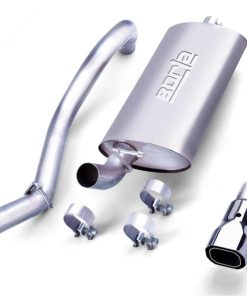 Alternative view of Borla 97-99 Jeep Wrangler 2.5/4.0L w/o Hitch Cat-Back 2.25in Single Sqr Angle Cut Phntm Rear