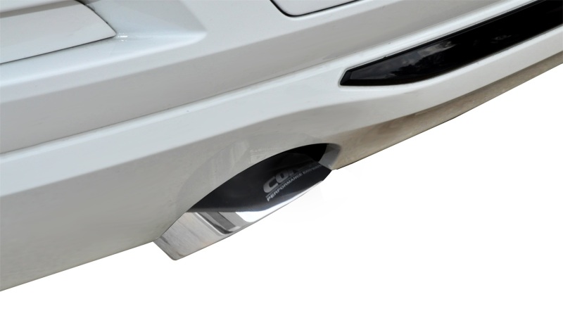 Corsa 12-14 BMW 335i Sedan RWD F30 3in Polished Touring Dual Rear Single 3.5in Tip Cat-Back Exhaust - Image 3