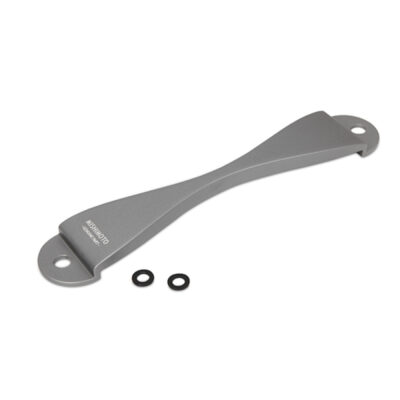 Alternative view of Mishimoto Subaru CNC Battery Tie-Down - Silver