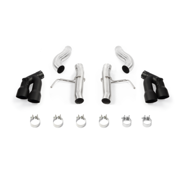 Alternative view of Mishimoto 2016+ Chevrolet Camaro 2.0T Quad-Tip Race Axle-Back Exhaust w/ Black Tips