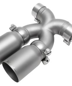 SOUL 13-16 Porsche 987.2 / 981 Cayman / Boxster Bolt-On X-Pipe w/ Tips - Strght Cut Sig Satin Tips
