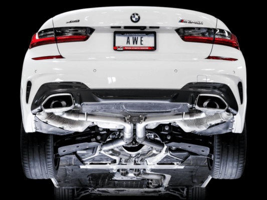 Alternative view of AWE Tuning 2019+ BMW M340i (G20) Track Edition Exhaust (Use OE Tips)
