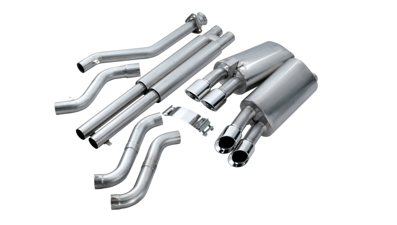 Corsa 90-95 Chevrolet Corvette C4 ZR1 5.7L V8 LT5 Polished Sport Cat-Back Exhaust - Image 2