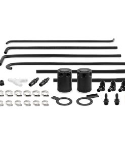 Mishimoto 08-14 Subaru WRX Baffled Oil Catch Can Kit - Black
