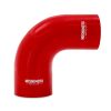 Mishimoto Silicone Reducer Coupler 90 Degree 3in to 4in - Red