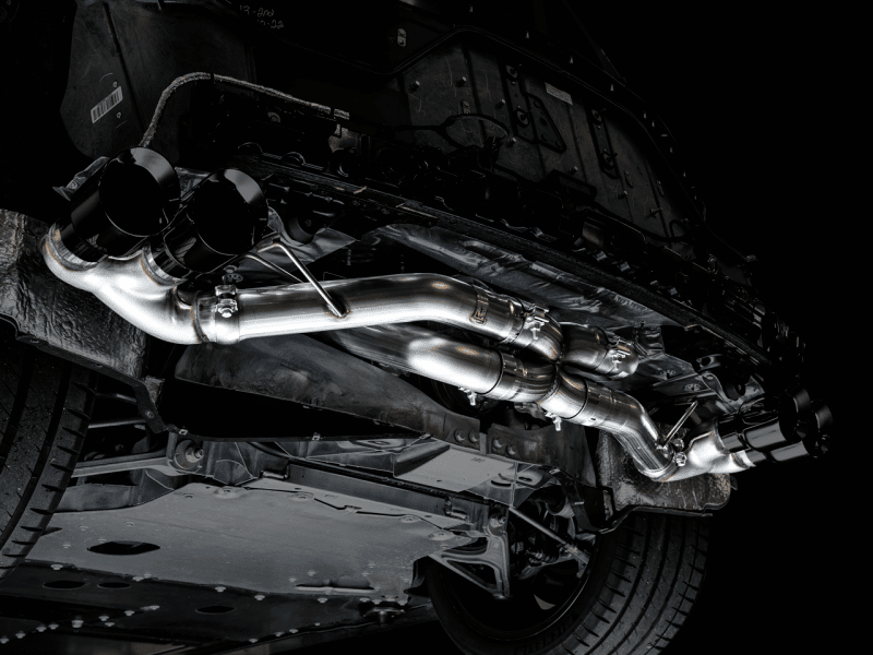 AWE Tuning 2020 Chevrolet Corvette (C8) Track Edition Exhaust - Quad Diamond Black Tips - Image 7