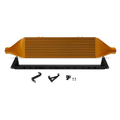 Mishimoto 08-14 Subaru STI Front-Mount Intercooler Kit w/ Black Crash Beam - Gold Core