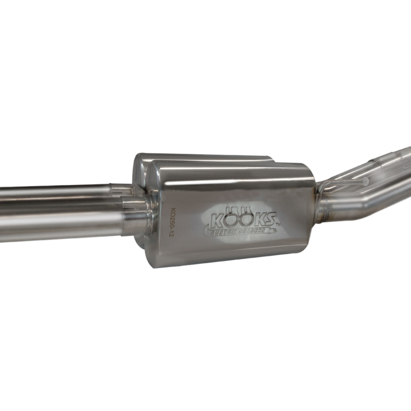 Kooks 11-14 Ford Raptor SVT Super Crew Cab 3in Off Road Side Exit Exhaust w/ Black Slash Cut Tips - Image 4