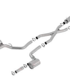 Alternative view of Borla 2018+ Jeep Grand Cherokee TrackHawk 6.2L V8 AWD 3in S-Type CatBack Exhaust (Uses Factory Tips)