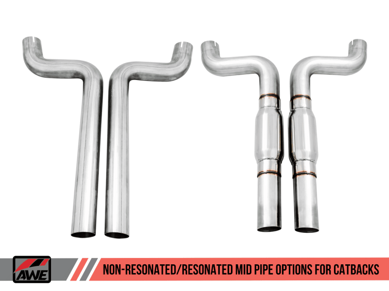 AWE Tuning 16-19 Chevy Camaro SS Resonated Axle Back to Cat Back Conversion Kit - Image 2