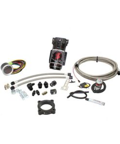 Snow Performance 15-17 Mustang EcB Stg 2 Bst Cooler Water Injection Kit (SS Brded Line/4AN) w/o Tank