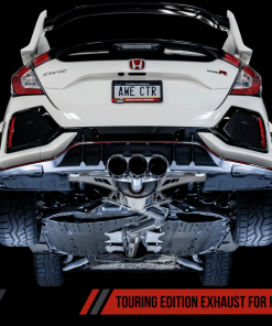 Alternative view of AWE Tuning 2017+ Honda Civic Type R Touring Edition Exhaust w/Front Pipe & Triple Diamond Black Tips
