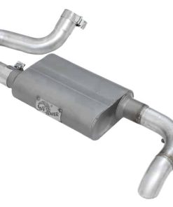 aFe Scorpion Exhaust System Axle Back Aluminized Hi-Tuck 07-17 Jeep Wrangler JK V6 3.6/3.8L