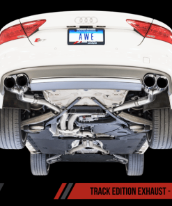 Alternative view of AWE Tuning Audi C7 / C7.5 S6 4.0T Track Edition Exhaust - Diamond Black Tips