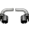 SOUL 05-08 Porsche 997.1 Carrera Muffler Bypass Pipes - Black Chrome Tips