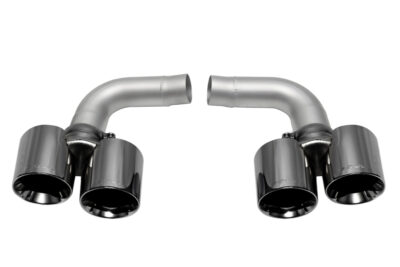 SOUL 05-08 Porsche 997.1 Carrera Muffler Bypass Pipes - Black Chrome Tips
