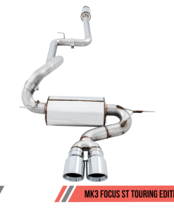 Alternative view of AWE Tuning Ford Focus ST Touring Edition Cat-back Exhaust - Resonated - Diamond Black Tips