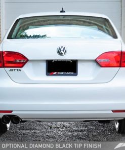 Alternative view of AWE Tuning MK6 Jetta TDI Touring Edition Exhaust - Diamond Black Tips