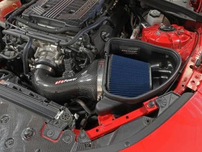 Alternative view of aFe 17-12 Chevrolet Camaro ZL1 (6.2L-V8) Track Series Carbon Fiber CAI System w/ Pro 5R Filters