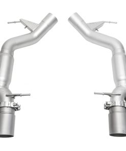 SOUL 12-18 BMW F06 / F12 / F13 M6 Resonated Muffler Bypass Exhaust - 3.5in Strght Cut Sig Satin Tips