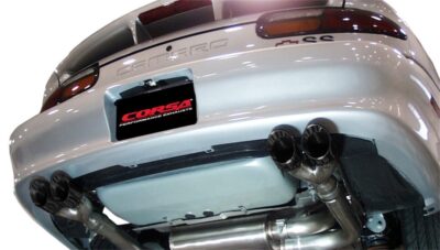 Alternative view of Corsa 98-02 Chevrolet Camaro Convertible Z28 5.7L V8 LS1 Black Tip Sport Cat-Back Exhaust