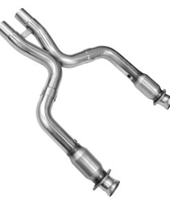 Alternative view of Kooks 07-10 Ford Shelby GT-500 5.4L 4V 3in x 2 1/2in OEM Cat SS X-Pipe Kooks HDR Req